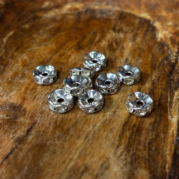 Rhinestone Bead Spacers/Bridges/Rondelle  (Fire Mountain Gems) (9 bags) - Picture 12 of 14